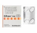 Cifran 750 mg (4 pills)