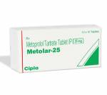Metolar 25 mg (10 pills)